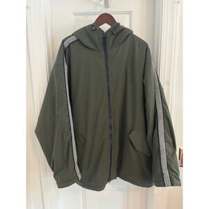 Vintage Gap Olive Green Hooded Fleece Lined Jacket